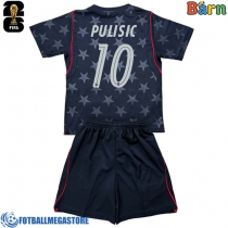 Fotballdrakt Barn Forente stater Christian Pulisic #10 Bortedraktsett VM 2026 Kortermet (+ Korte bukser)